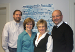Werner Zuber, Maria Kiser, Alena Heiser und P. Stefan U. Kling (v. l.)