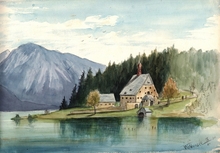 Aquarell Oswalt Rostosky 1864